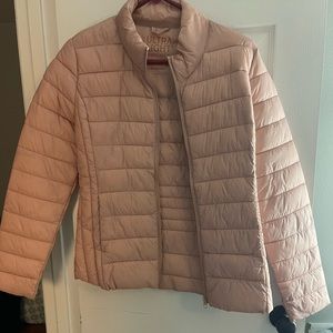Dusty Pink Puffer Jacket